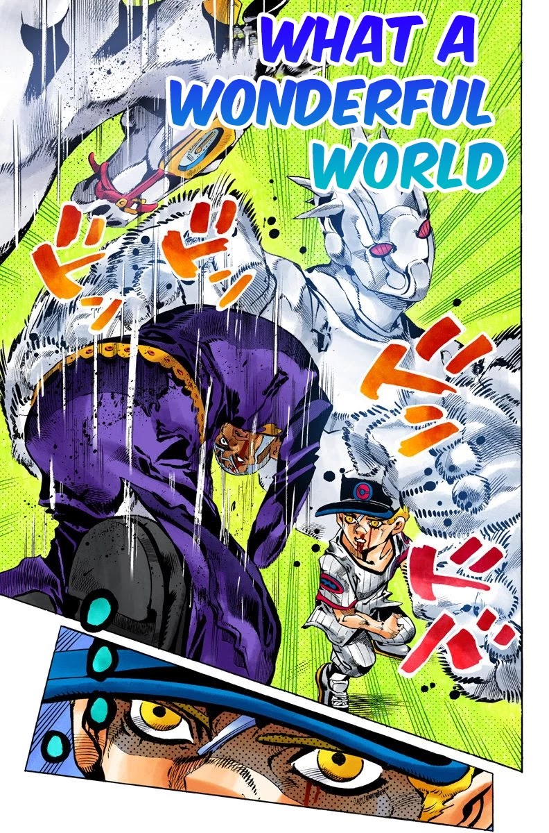 JoJo's Bizarre Adventure Part 6 - Stone Ocean (Official Colored) Chapter 158 page 1 - Chapter 158: What a wonderful world [END]