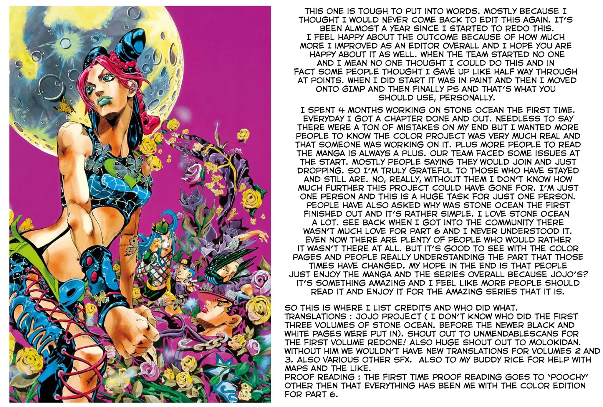 JoJo's Bizarre Adventure Part 6 - Stone Ocean (Official Colored) Chapter 158 page 21 - Chapter 158: What a wonderful world [END]