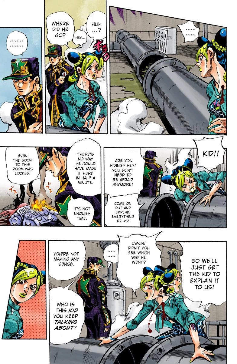 JoJo's Bizarre Adventure Part 6 - Stone Ocean (Official Colored) Chapter 16 page 11 - Chapter 16: The Visitor Part 6