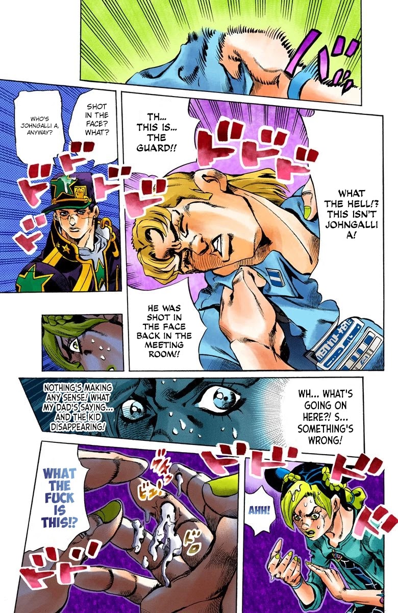 JoJo's Bizarre Adventure Part 6 - Stone Ocean (Official Colored) Chapter 16 page 15 - Chapter 16: The Visitor Part 6