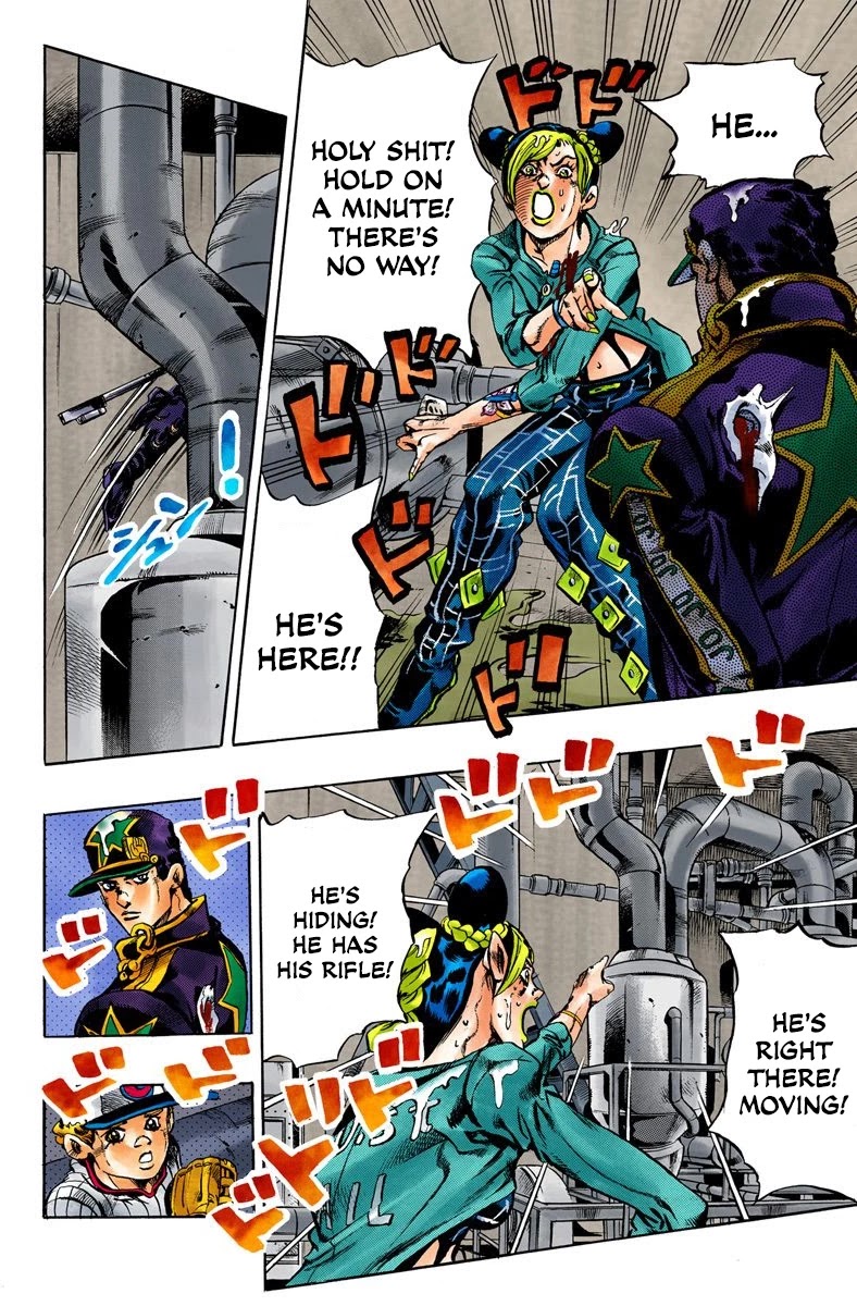 JoJo's Bizarre Adventure Part 6 - Stone Ocean (Official Colored) Chapter 16 page 6 - Chapter 16: The Visitor Part 6