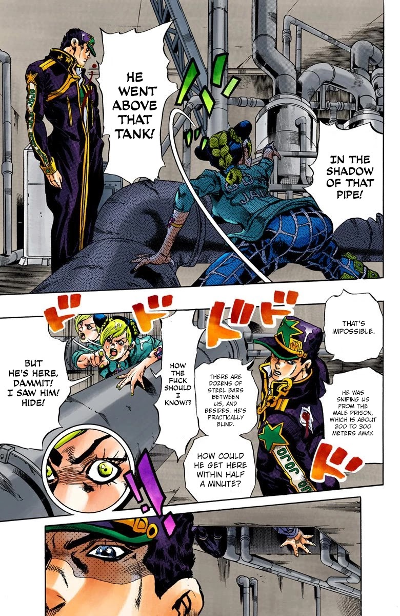 JoJo's Bizarre Adventure Part 6 - Stone Ocean (Official Colored) Chapter 16 page 7 - Chapter 16: The Visitor Part 6