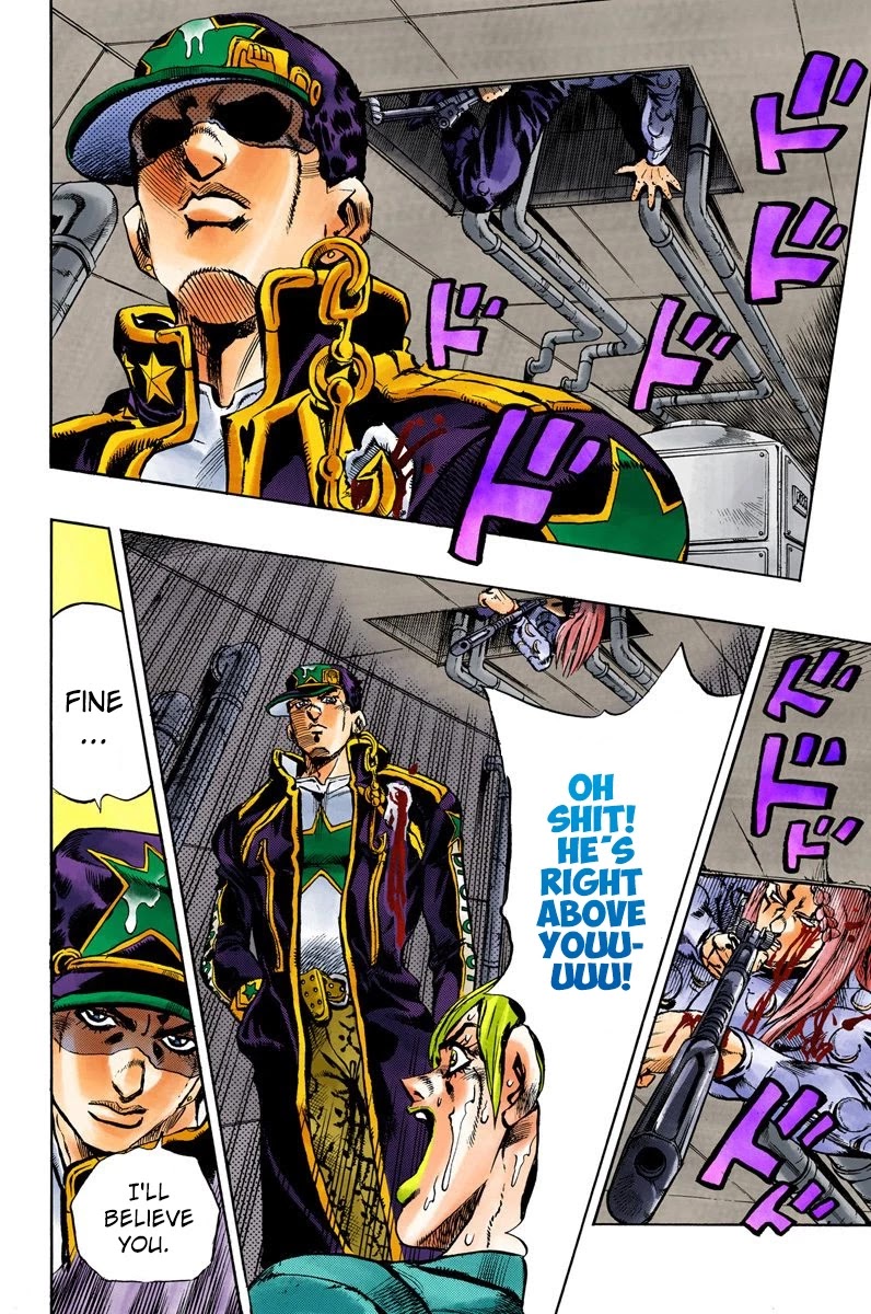 JoJo's Bizarre Adventure Part 6 - Stone Ocean (Official Colored) Chapter 16 page 8 - Chapter 16: The Visitor Part 6