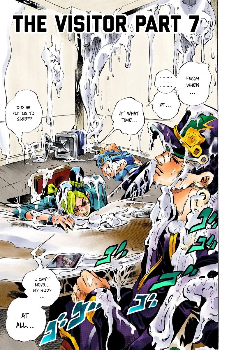 JoJo's Bizarre Adventure Part 6 - Stone Ocean (Official Colored) Chapter 17 page 1 - Chapter 17: The Visitor Part 7