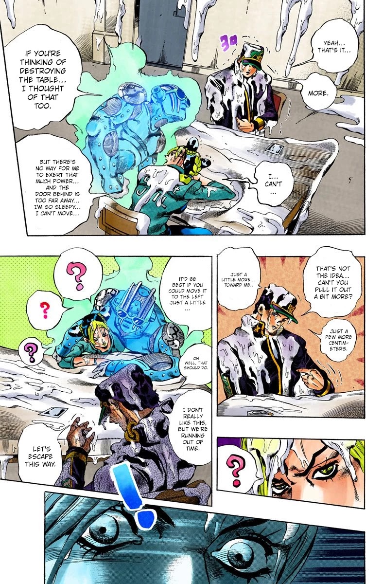JoJo's Bizarre Adventure Part 6 - Stone Ocean (Official Colored) Chapter 17 page 13 - Chapter 17: The Visitor Part 7