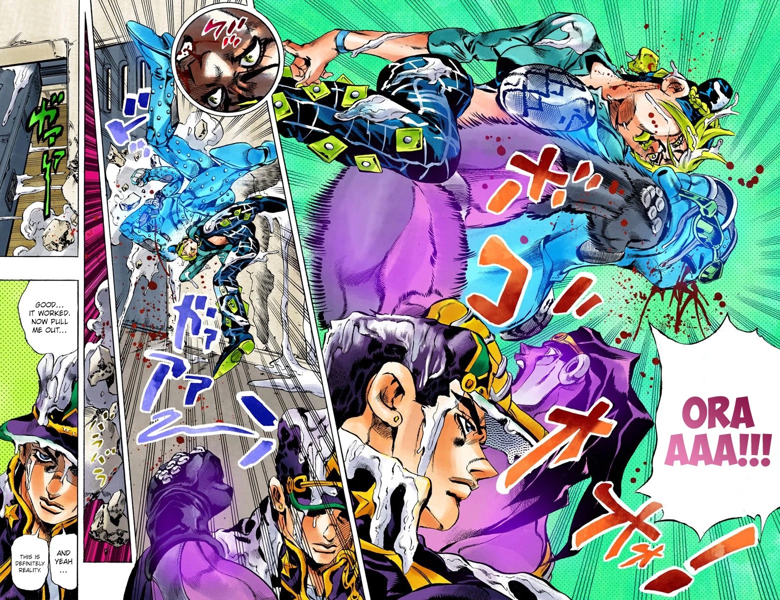 JoJo's Bizarre Adventure Part 6 - Stone Ocean (Official Colored) Chapter 17 page 14 - Chapter 17: The Visitor Part 7