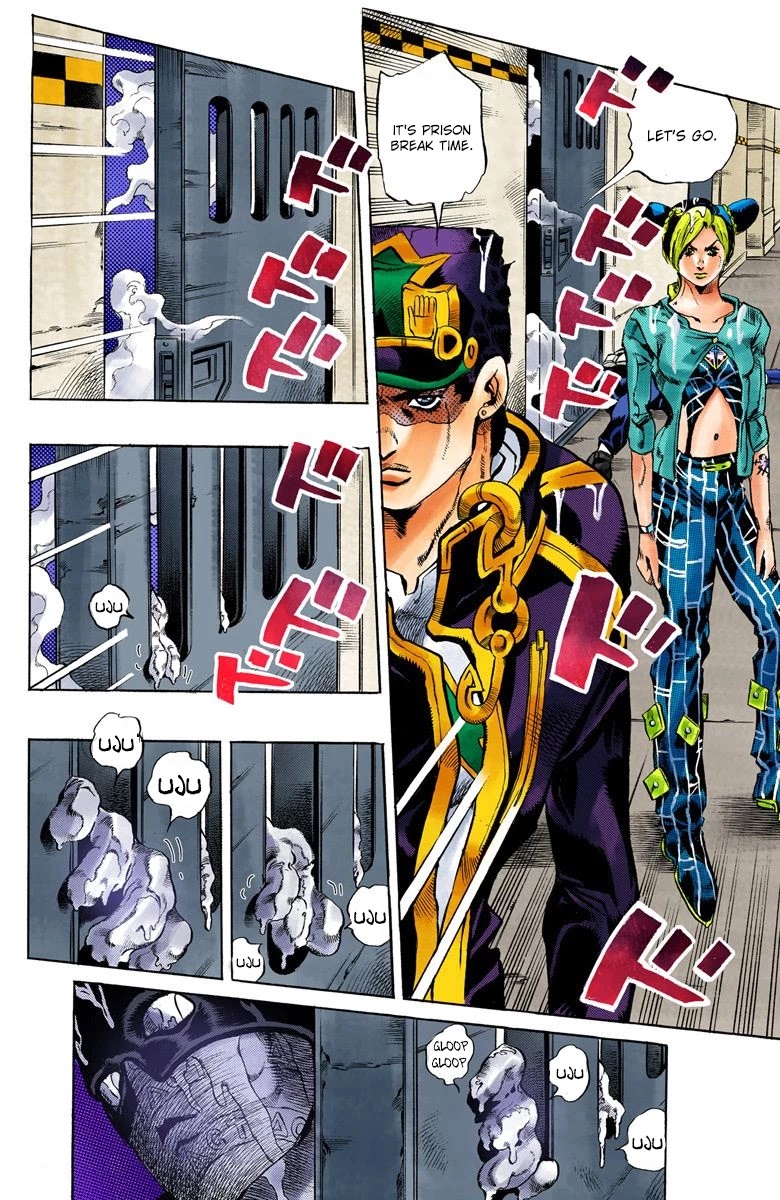 JoJo's Bizarre Adventure Part 6 - Stone Ocean (Official Colored) Chapter 17 page 19 - Chapter 17: The Visitor Part 7