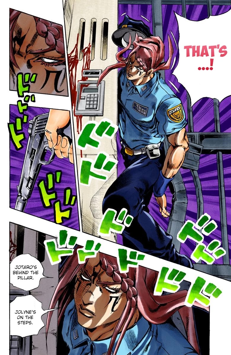 JoJo's Bizarre Adventure Part 6 - Stone Ocean (Official Colored) Chapter 18 page 11 - Chapter 18: The Visitor Part 8