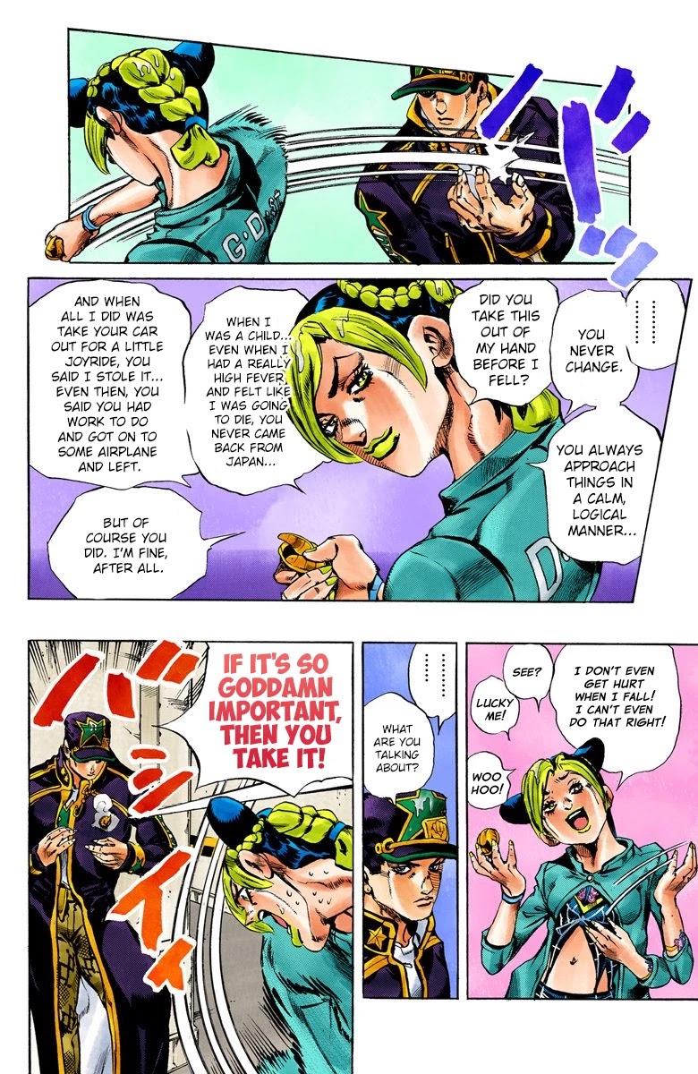 JoJo's Bizarre Adventure Part 6 - Stone Ocean (Official Colored) Chapter 18 page 7 - Chapter 18: The Visitor Part 8