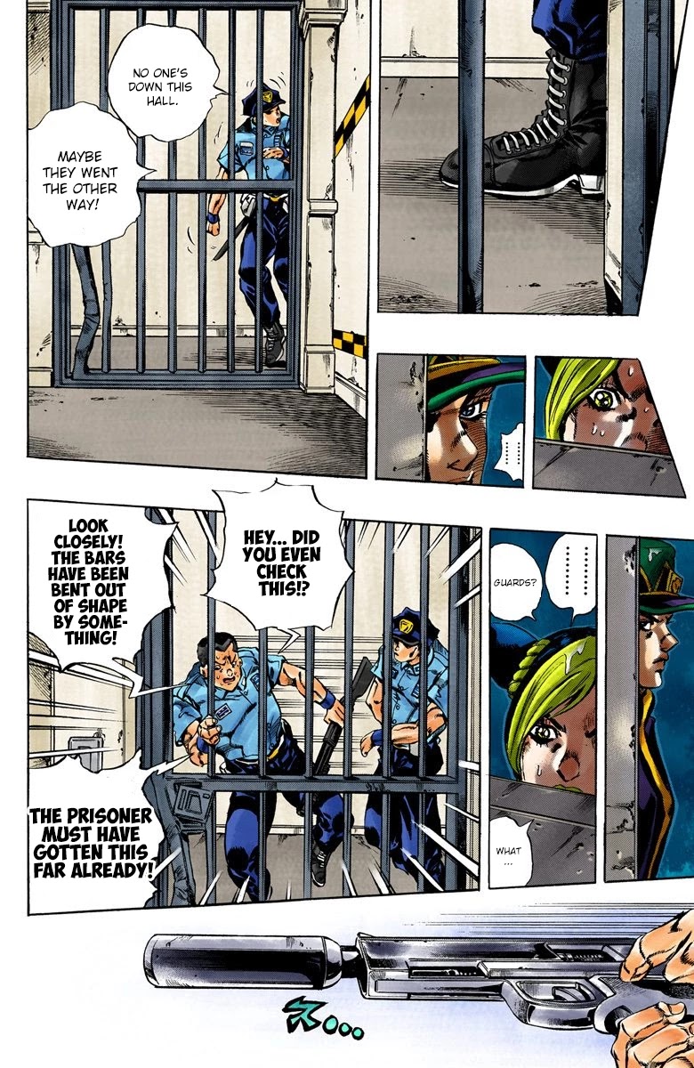 JoJo's Bizarre Adventure Part 6 - Stone Ocean (Official Colored) Chapter 18 page 9 - Chapter 18: The Visitor Part 8
