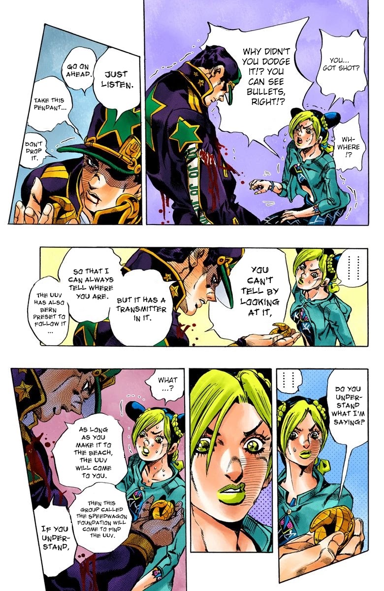 JoJo's Bizarre Adventure Part 6 - Stone Ocean (Official Colored) Chapter 19 page 10 - Chapter 19: The Visitor Part 9