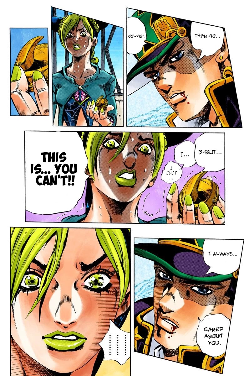 JoJo's Bizarre Adventure Part 6 - Stone Ocean (Official Colored) Chapter 19 page 11 - Chapter 19: The Visitor Part 9