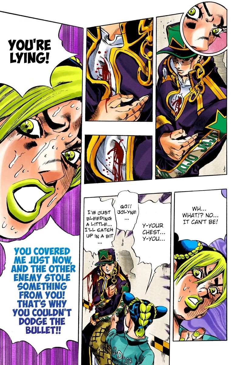 JoJo's Bizarre Adventure Part 6 - Stone Ocean (Official Colored) Chapter 19 page 12 - Chapter 19: The Visitor Part 9