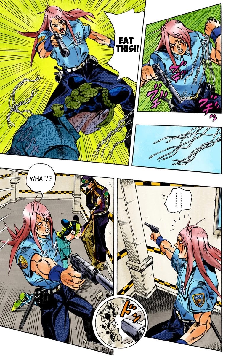 JoJo's Bizarre Adventure Part 6 - Stone Ocean (Official Colored) Chapter 19 page 16 - Chapter 19: The Visitor Part 9