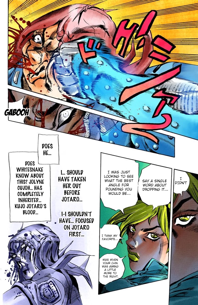 JoJo's Bizarre Adventure Part 6 - Stone Ocean (Official Colored) Chapter 19 page 19 - Chapter 19: The Visitor Part 9