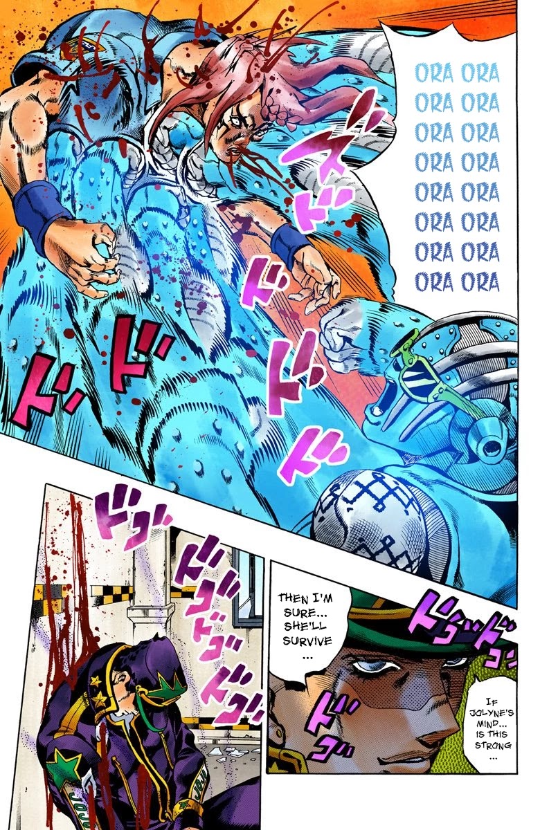 JoJo's Bizarre Adventure Part 6 - Stone Ocean (Official Colored) Chapter 19 page 20 - Chapter 19: The Visitor Part 9