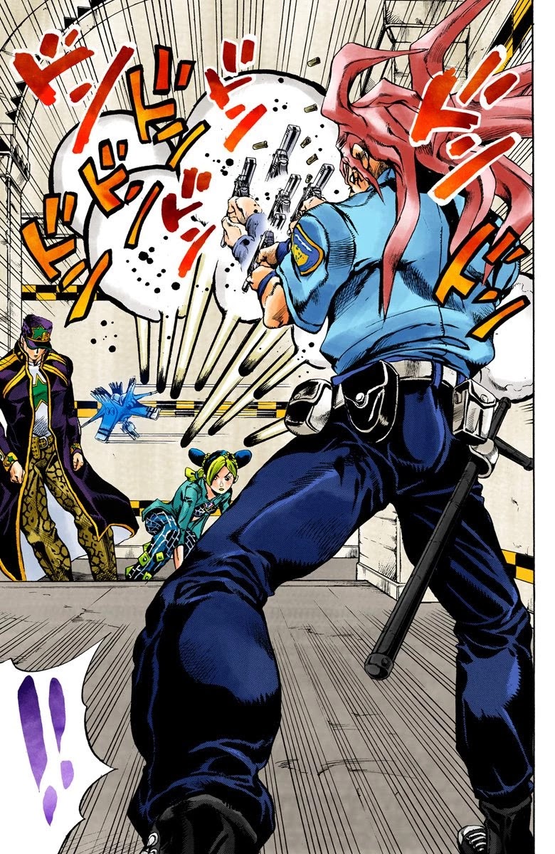 JoJo's Bizarre Adventure Part 6 - Stone Ocean (Official Colored) Chapter 19 page 4 - Chapter 19: The Visitor Part 9
