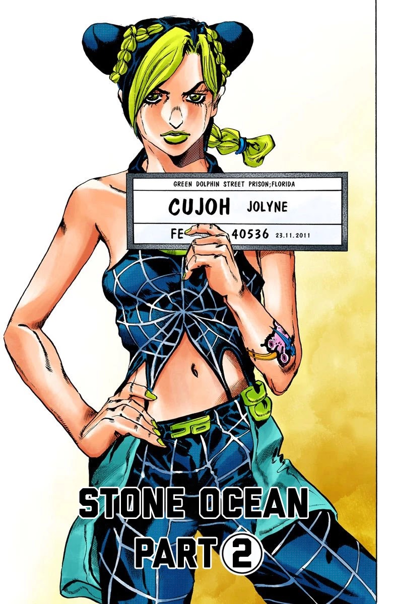 JoJo's Bizarre Adventure Part 6 - Stone Ocean (Official Colored) Chapter 2 page 1 - Chapter 2: Stone Ocean Part 2