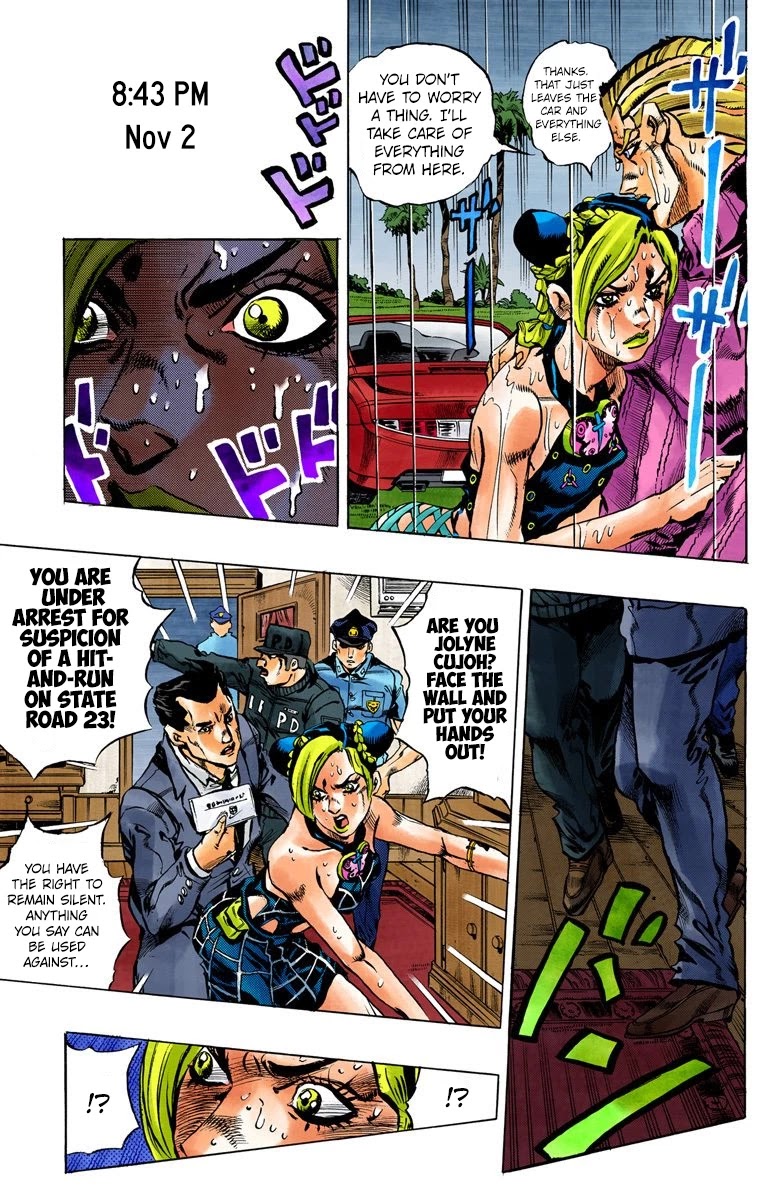 JoJo's Bizarre Adventure Part 6 - Stone Ocean (Official Colored) Chapter 2 page 14 - Chapter 2: Stone Ocean Part 2