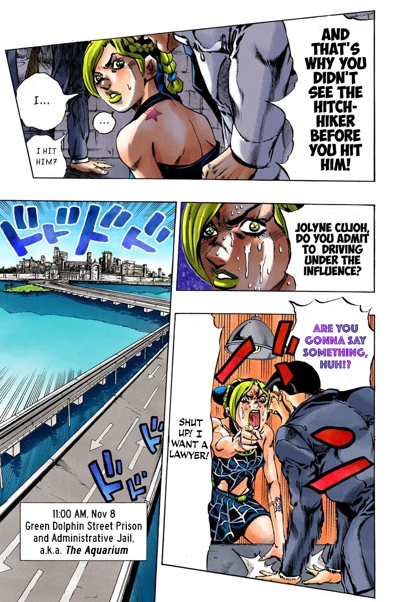 JoJo's Bizarre Adventure Part 6 - Stone Ocean (Official Colored) Chapter 2 page 16 - Chapter 2: Stone Ocean Part 2