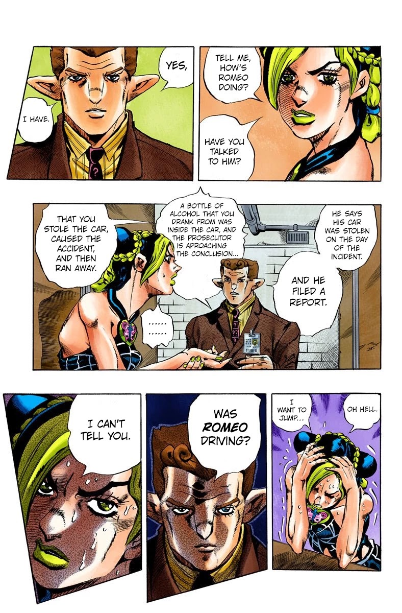 JoJo's Bizarre Adventure Part 6 - Stone Ocean (Official Colored) Chapter 2 page 18 - Chapter 2: Stone Ocean Part 2