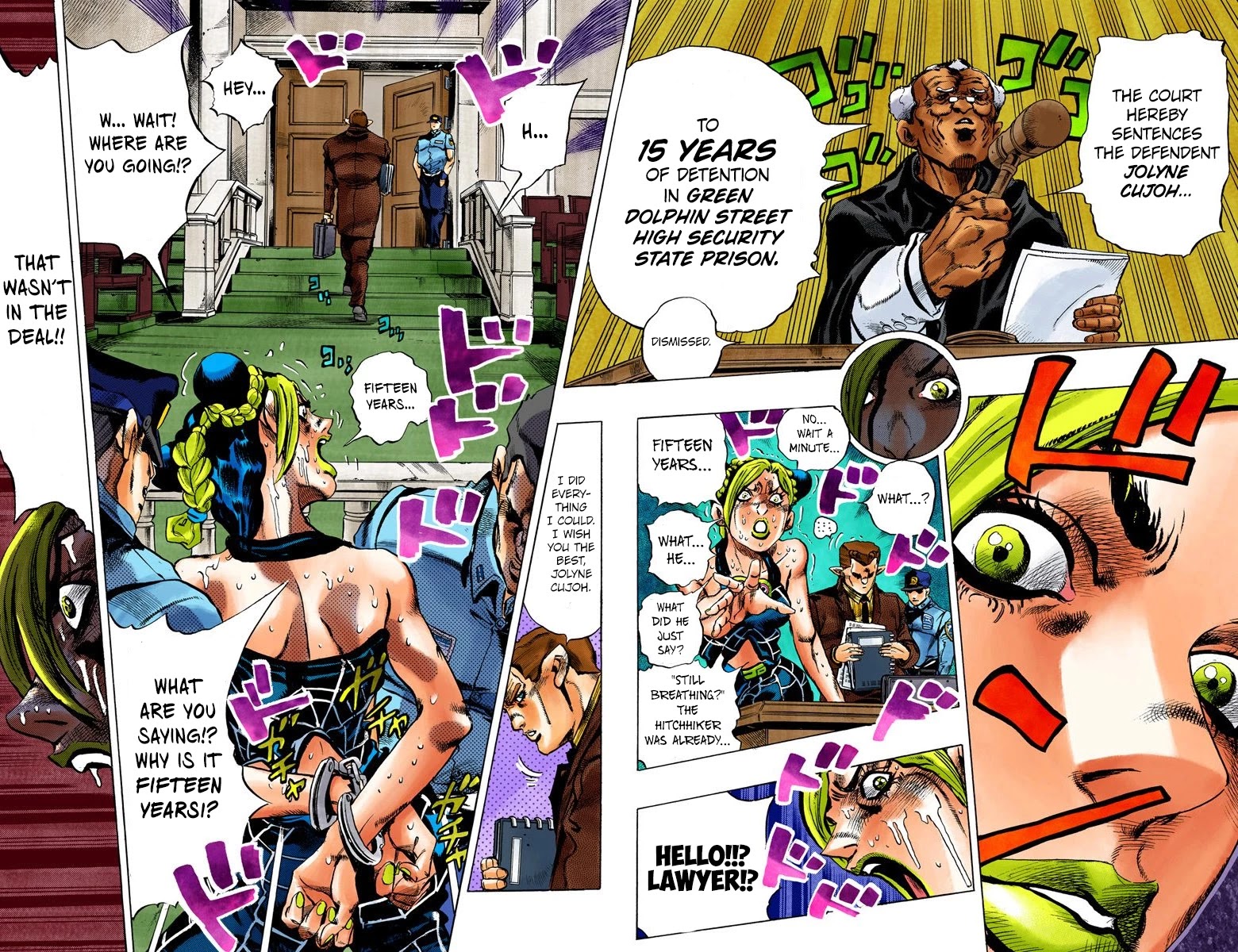 JoJo's Bizarre Adventure Part 6 - Stone Ocean (Official Colored) Chapter 2 page 23 - Chapter 2: Stone Ocean Part 2