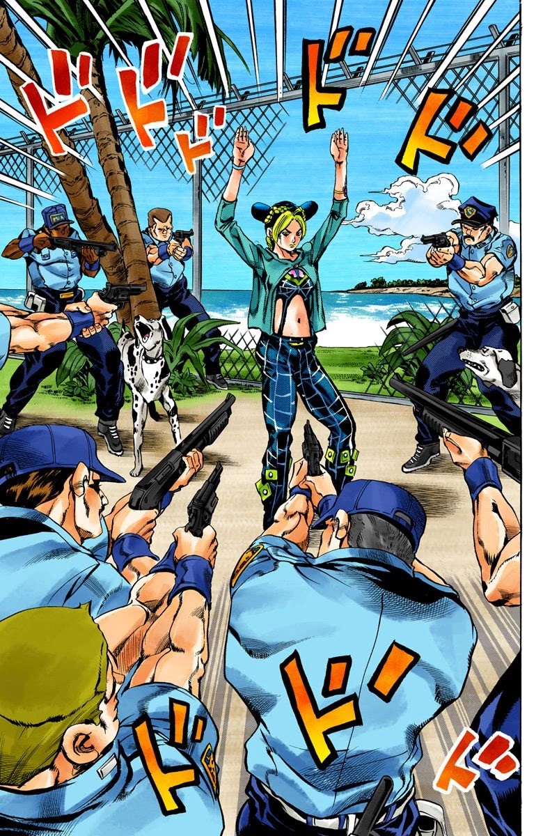 JoJo's Bizarre Adventure Part 6 - Stone Ocean (Official Colored) Chapter 20 page 17 - Chapter 20: Prisoner of Love
