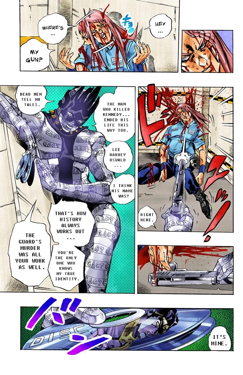JoJo's Bizarre Adventure Part 6 - Stone Ocean (Official Colored) Chapter 20 page 19 - Chapter 20: Prisoner of Love