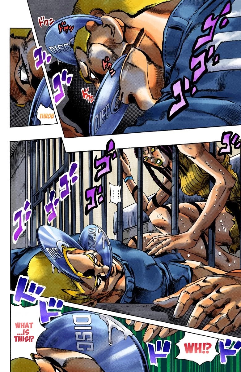 JoJo's Bizarre Adventure Part 6 - Stone Ocean (Official Colored) Chapter 22 page 6 - Chapter 22: Hermès' Sticker Part 2
