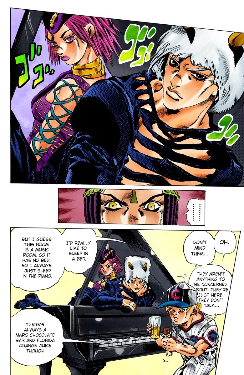 JoJo's Bizarre Adventure Part 6 - Stone Ocean (Official Colored) Chapter 24 page 10 - Chapter 24: Hermès' Sticker Part 4