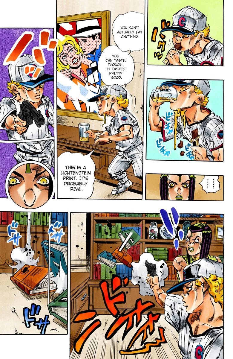 JoJo's Bizarre Adventure Part 6 - Stone Ocean (Official Colored) Chapter 24 page 11 - Chapter 24: Hermès' Sticker Part 4