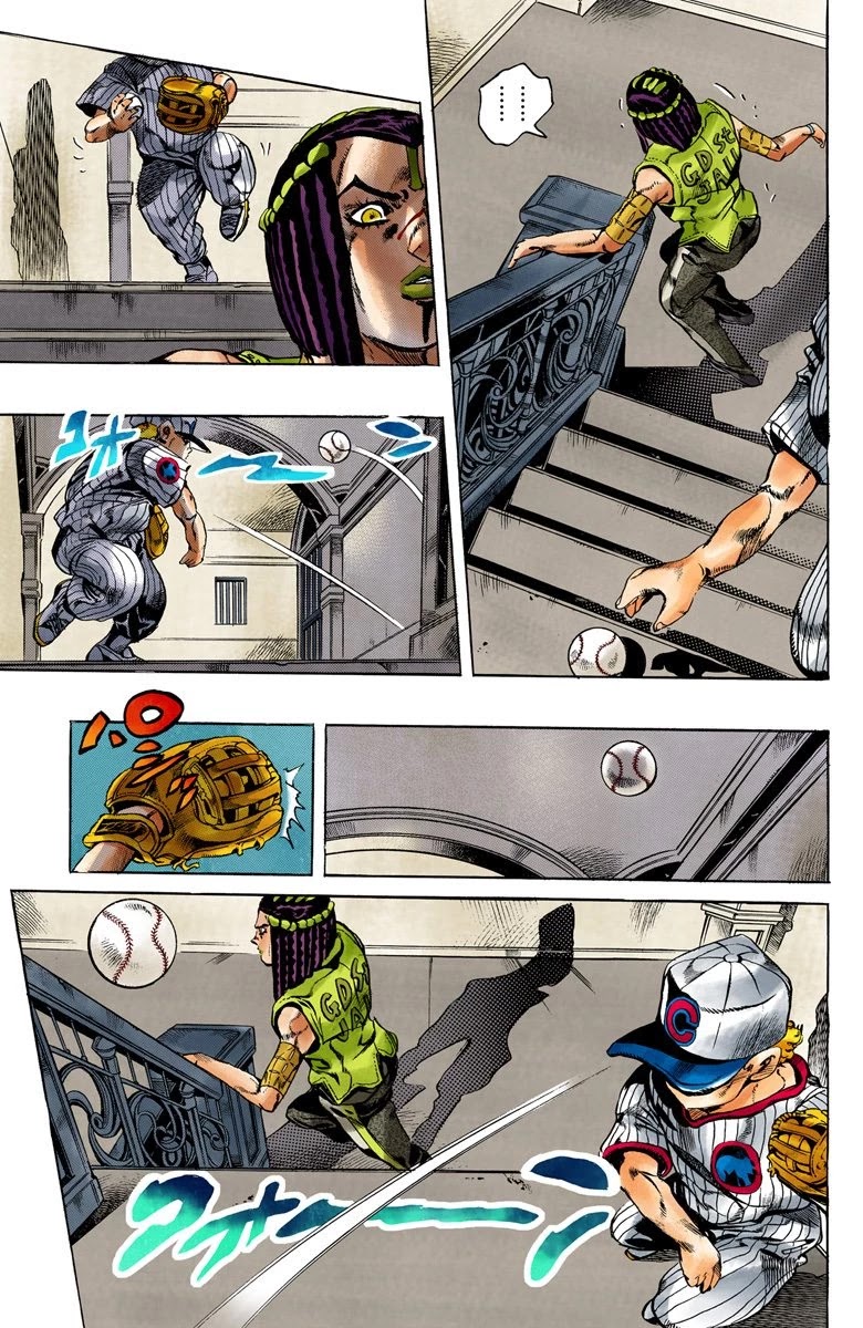 JoJo's Bizarre Adventure Part 6 - Stone Ocean (Official Colored) Chapter 24 page 4 - Chapter 24: Hermès' Sticker Part 4