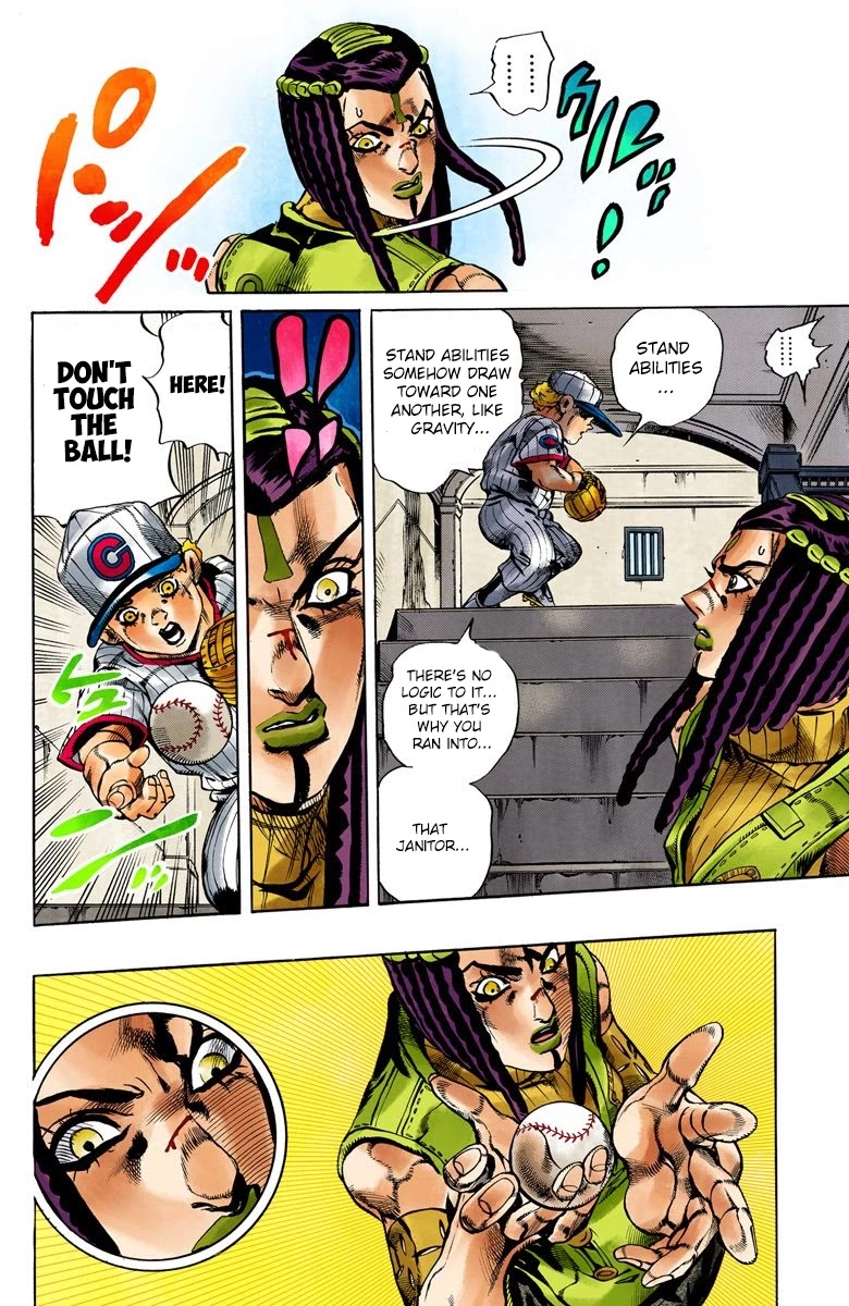 JoJo's Bizarre Adventure Part 6 - Stone Ocean (Official Colored) Chapter 24 page 5 - Chapter 24: Hermès' Sticker Part 4