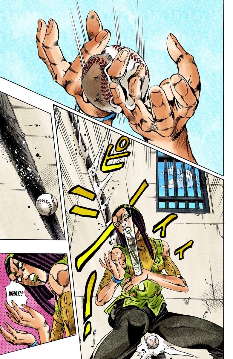 JoJo's Bizarre Adventure Part 6 - Stone Ocean (Official Colored) Chapter 24 page 6 - Chapter 24: Hermès' Sticker Part 4