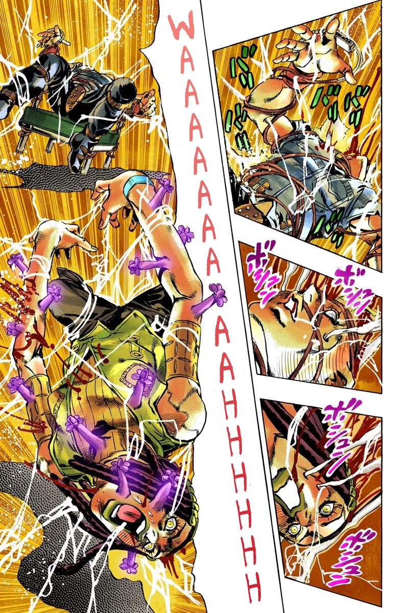 JoJo's Bizarre Adventure Part 6 - Stone Ocean (Official Colored) Chapter 25 page 16 - Chapter 25: Hermès' Sticker Part 5