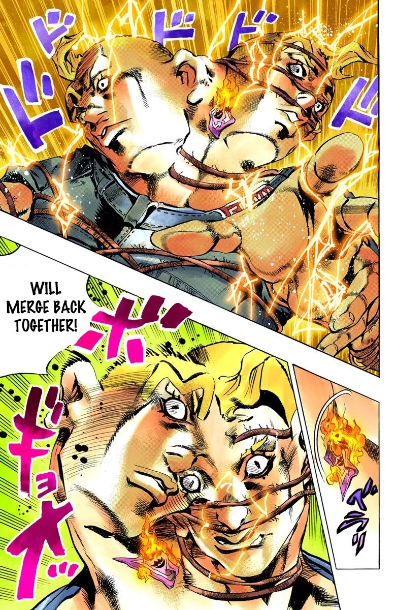 JoJo's Bizarre Adventure Part 6 - Stone Ocean (Official Colored) Chapter 25 page 18 - Chapter 25: Hermès' Sticker Part 5