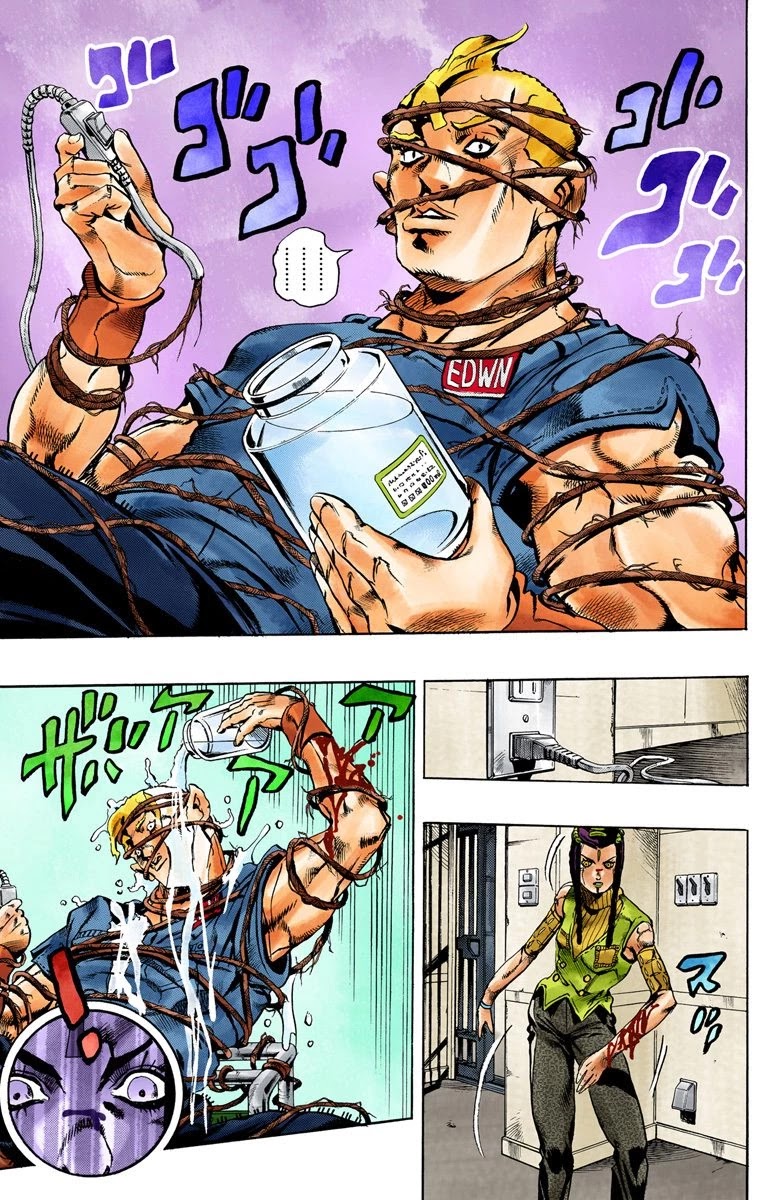 JoJo's Bizarre Adventure Part 6 - Stone Ocean (Official Colored) Chapter 25 page 6 - Chapter 25: Hermès' Sticker Part 5