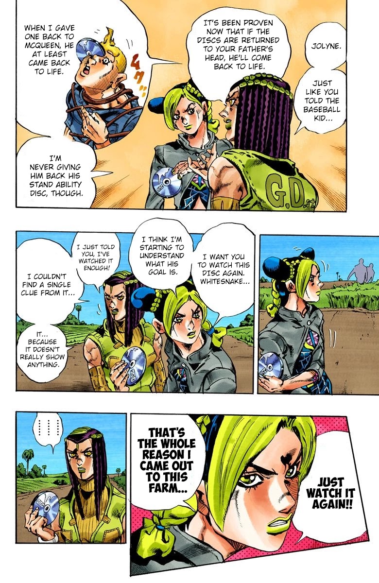 JoJo's Bizarre Adventure Part 6 - Stone Ocean (Official Colored) Chapter 26 page 14 - Chapter 26: There are Six of Us! Part 1