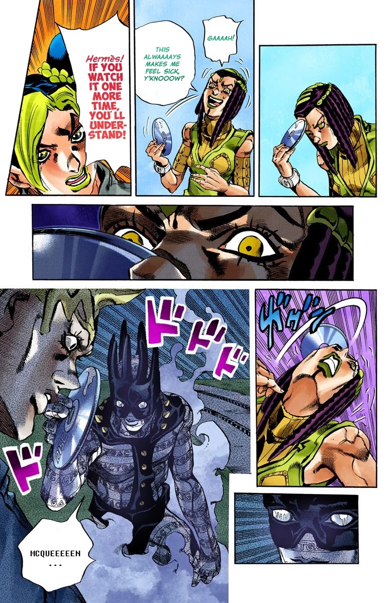 JoJo's Bizarre Adventure Part 6 - Stone Ocean (Official Colored) Chapter 26 page 15 - Chapter 26: There are Six of Us! Part 1