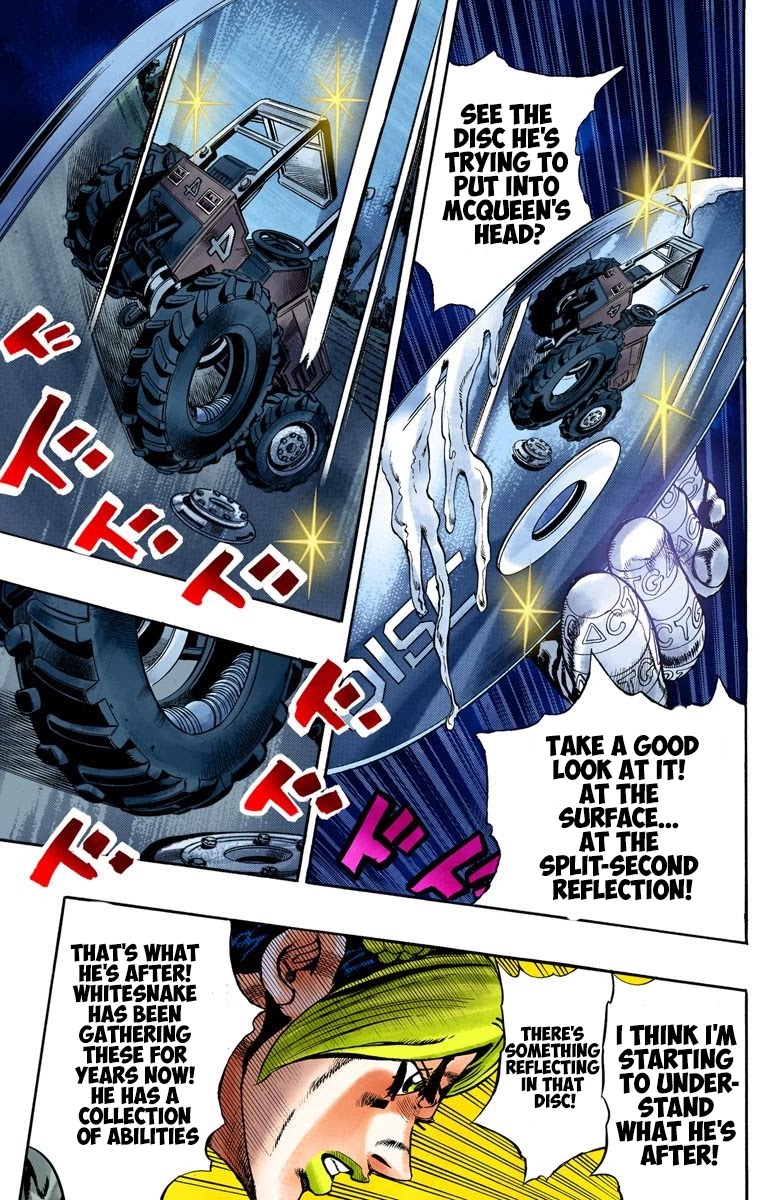 JoJo's Bizarre Adventure Part 6 - Stone Ocean (Official Colored) Chapter 26 page 17 - Chapter 26: There are Six of Us! Part 1