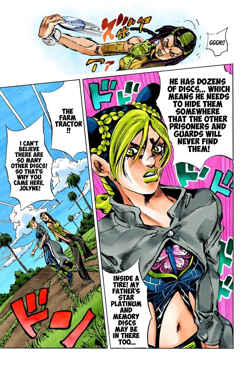 JoJo's Bizarre Adventure Part 6 - Stone Ocean (Official Colored) Chapter 26 page 19 - Chapter 26: There are Six of Us! Part 1