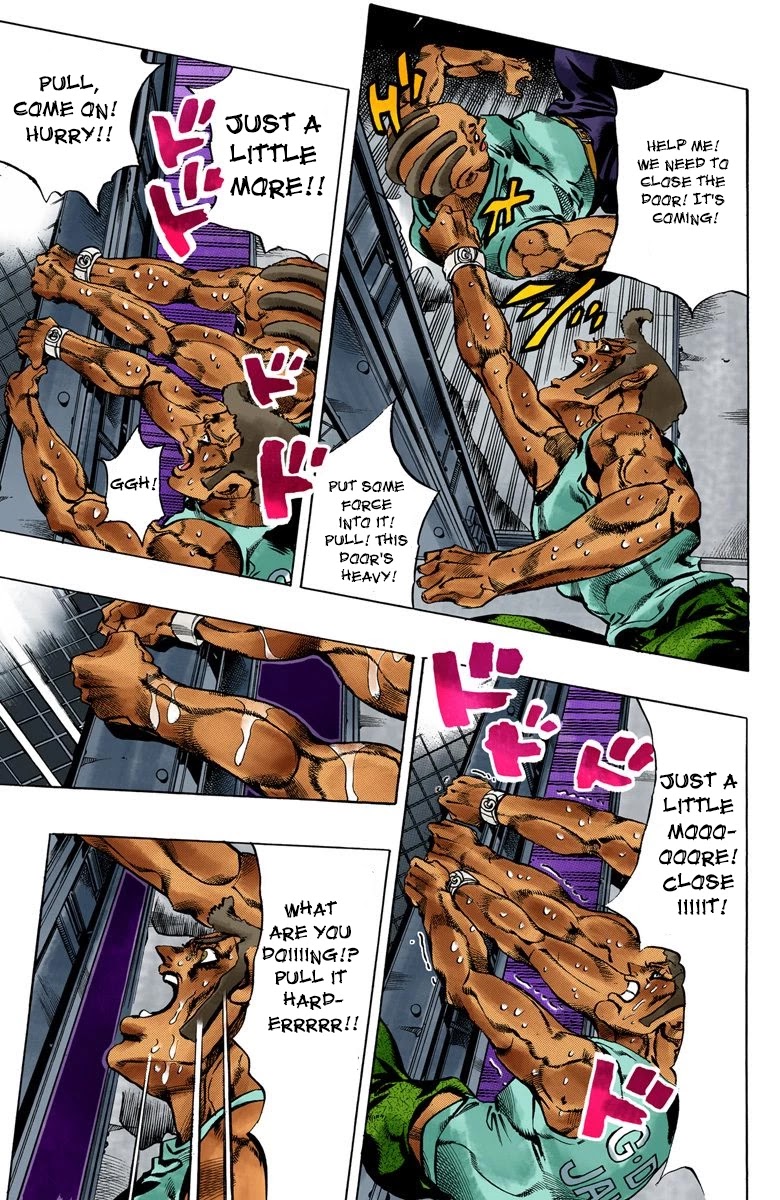 JoJo's Bizarre Adventure Part 6 - Stone Ocean (Official Colored) Chapter 26 page 4 - Chapter 26: There are Six of Us! Part 1