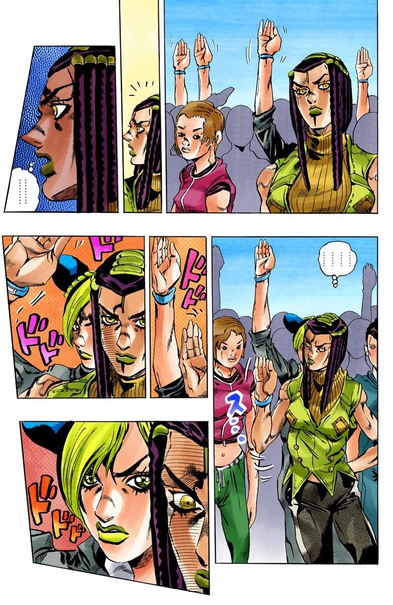 JoJo's Bizarre Adventure Part 6 - Stone Ocean (Official Colored) Chapter 26 page 9 - Chapter 26: There are Six of Us! Part 1