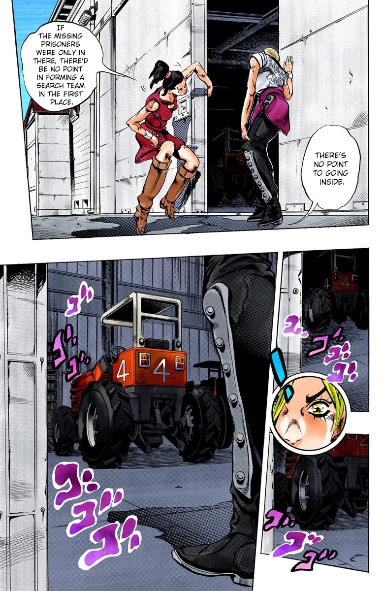 JoJo's Bizarre Adventure Part 6 - Stone Ocean (Official Colored) Chapter 27 page 10 - Chapter 27: There are Six of Us! Part 2