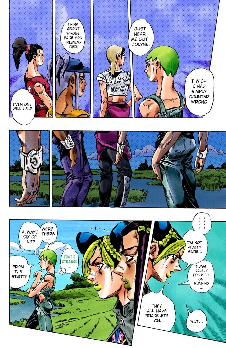 JoJo's Bizarre Adventure Part 6 - Stone Ocean (Official Colored) Chapter 27 page 15 - Chapter 27: There are Six of Us! Part 2