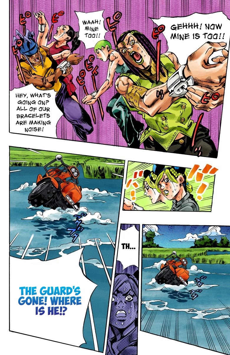 JoJo's Bizarre Adventure Part 6 - Stone Ocean (Official Colored) Chapter 27 page 19 - Chapter 27: There are Six of Us! Part 2