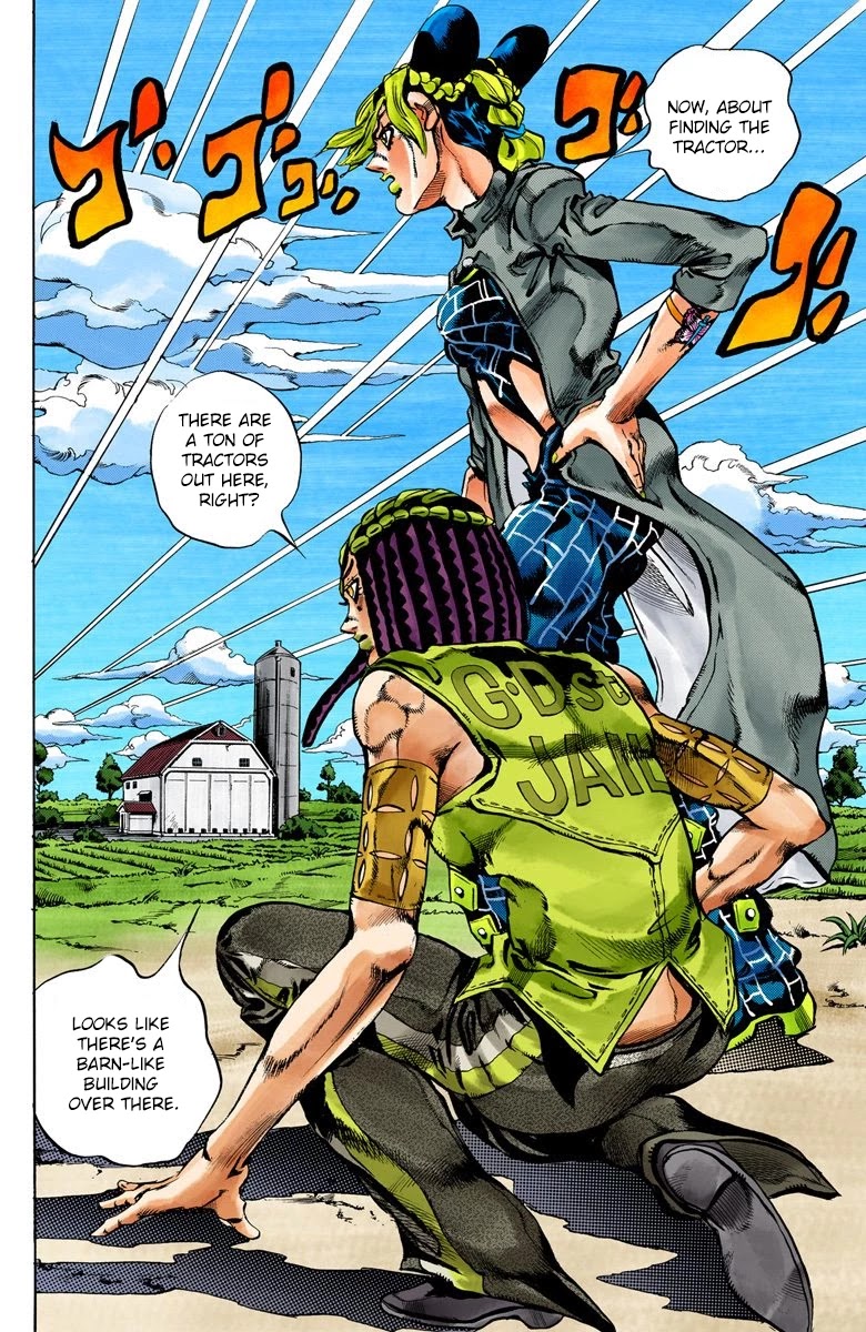 JoJo's Bizarre Adventure Part 6 - Stone Ocean (Official Colored) Chapter 27 page 3 - Chapter 27: There are Six of Us! Part 2
