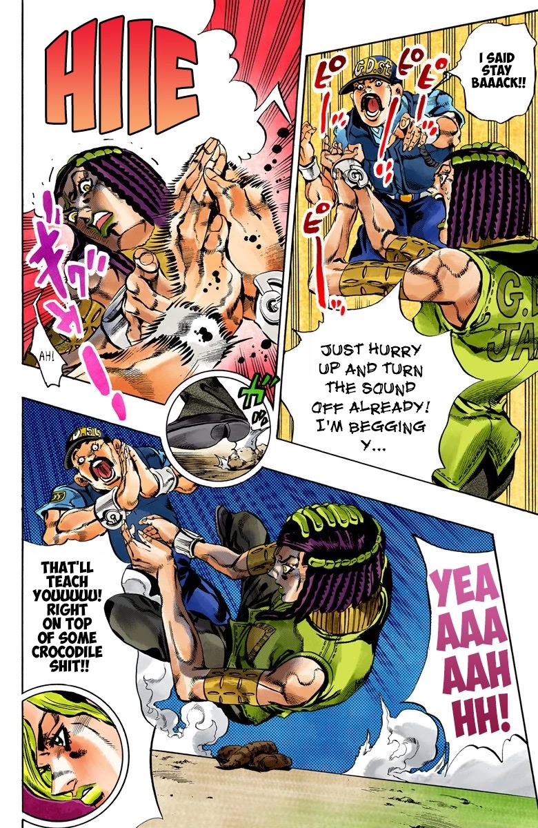 JoJo's Bizarre Adventure Part 6 - Stone Ocean (Official Colored) Chapter 27 page 7 - Chapter 27: There are Six of Us! Part 2