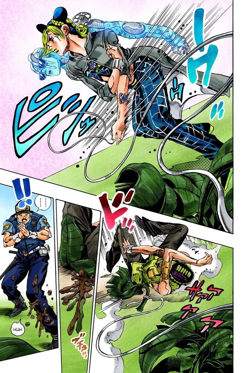 JoJo's Bizarre Adventure Part 6 - Stone Ocean (Official Colored) Chapter 27 page 8 - Chapter 27: There are Six of Us! Part 2