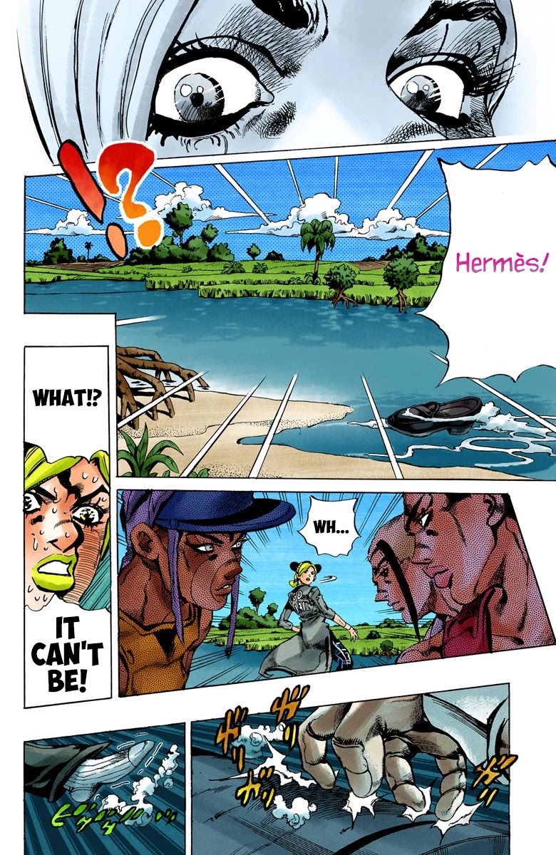 JoJo's Bizarre Adventure Part 6 - Stone Ocean (Official Colored) Chapter 28 page 10 - Chapter 28: There are Six of Us! Part 3
